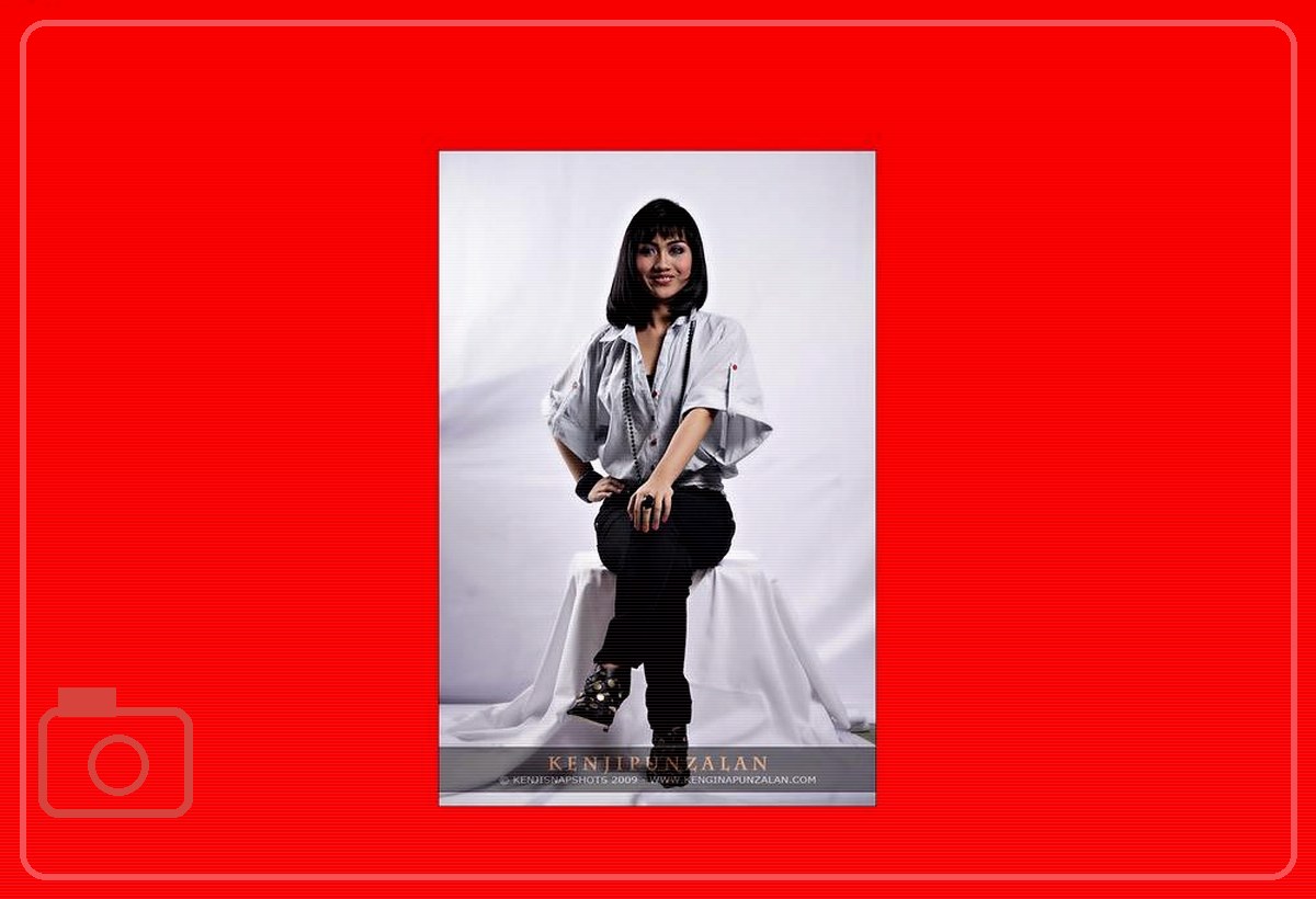 editorial portrait in photo studio