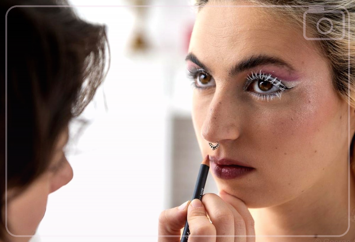 beauty close-up in photo studio